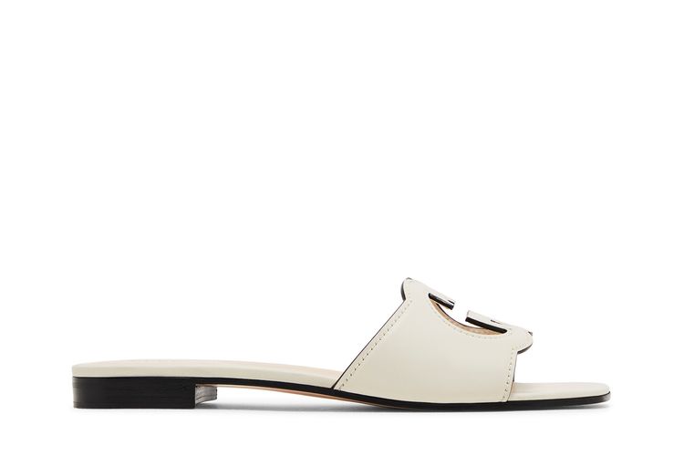 Gucci Wmns Interlocking G Cut Out Slide Sandal Mystic White