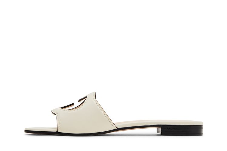 Gucci Wmns Interlocking G Cut Out Slide Sandal Mystic White