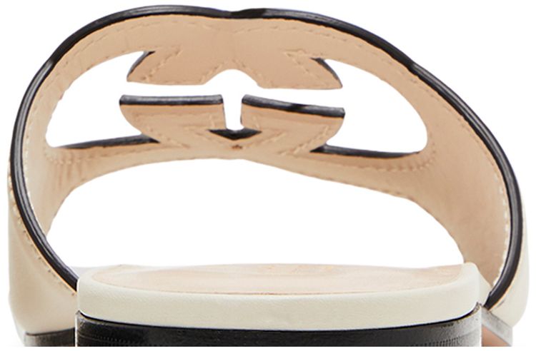 Gucci Wmns Interlocking G Cut Out Slide Sandal Mystic White