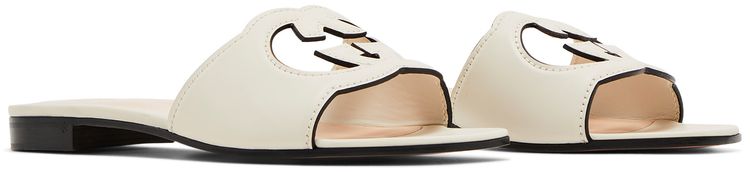 Gucci Wmns Interlocking G Cut Out Slide Sandal Mystic White