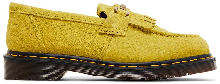 Adrian Snaffle Repello Emboss Suede Kiltie Loafer Moss Green