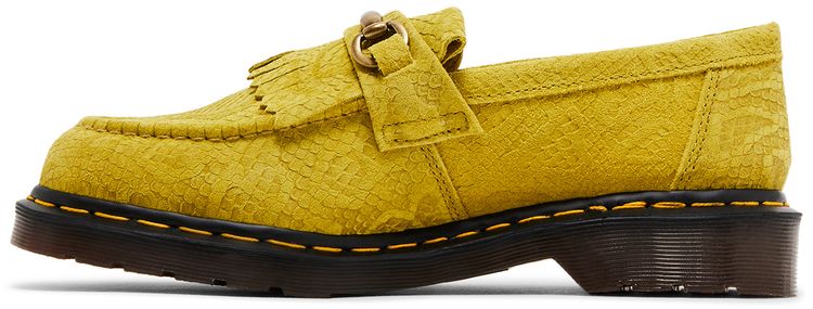 Adrian Snaffle Repello Emboss Suede Kiltie Loafer Moss Green