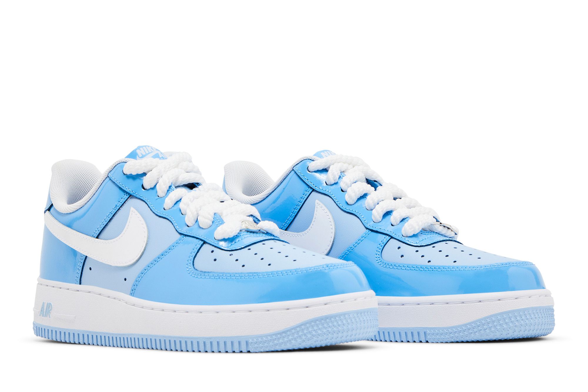 ブルドッグ　0825 Nike Air Force 1 Low '07 LV8 Phychic Blue White Patent Men's