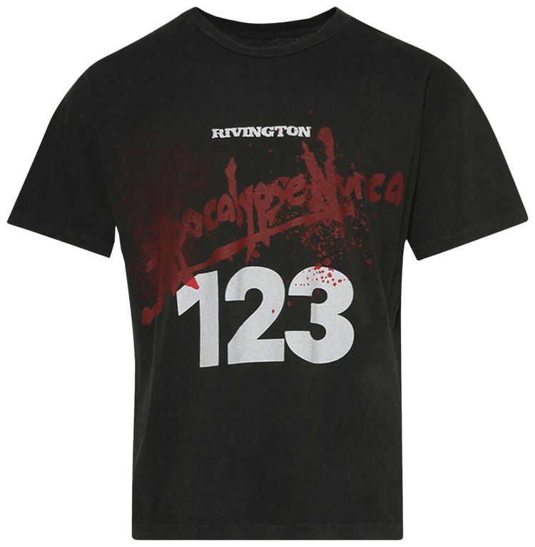 RIVINGTON roi Rebis Apocalypse Nunca T Shirt Black