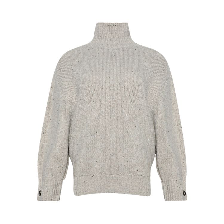 Bottega Veneta Textured Cocoon Sweater Bone Melange
