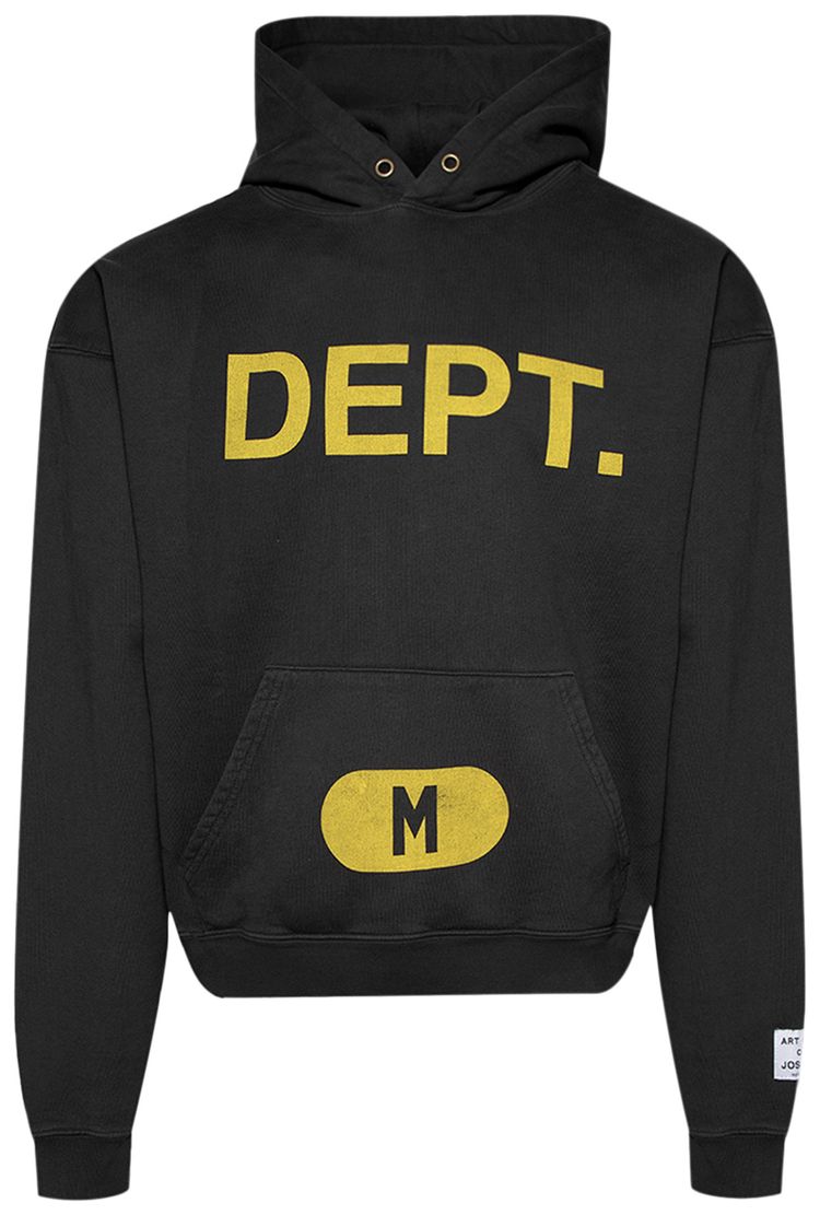 Gallery Dept Size Logo Hoodie Vintage Black