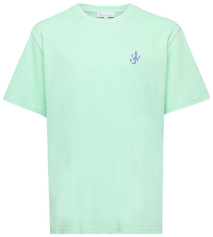 JW Anderson Anchor Embroidery T Shirt Spearmint