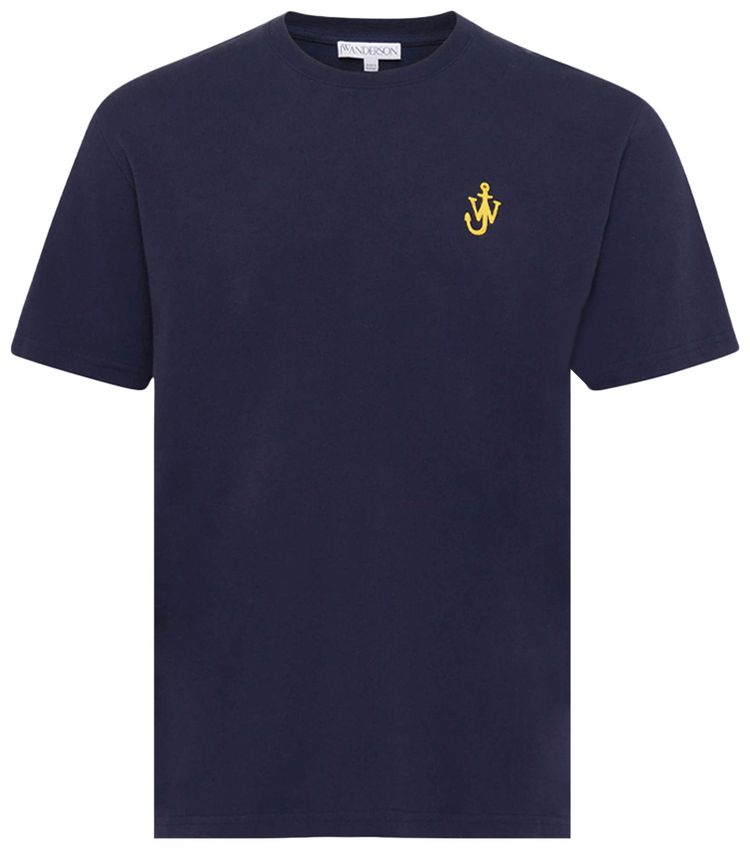 JW Anderson Anchor Embroidery T Shirt Dark Navy
