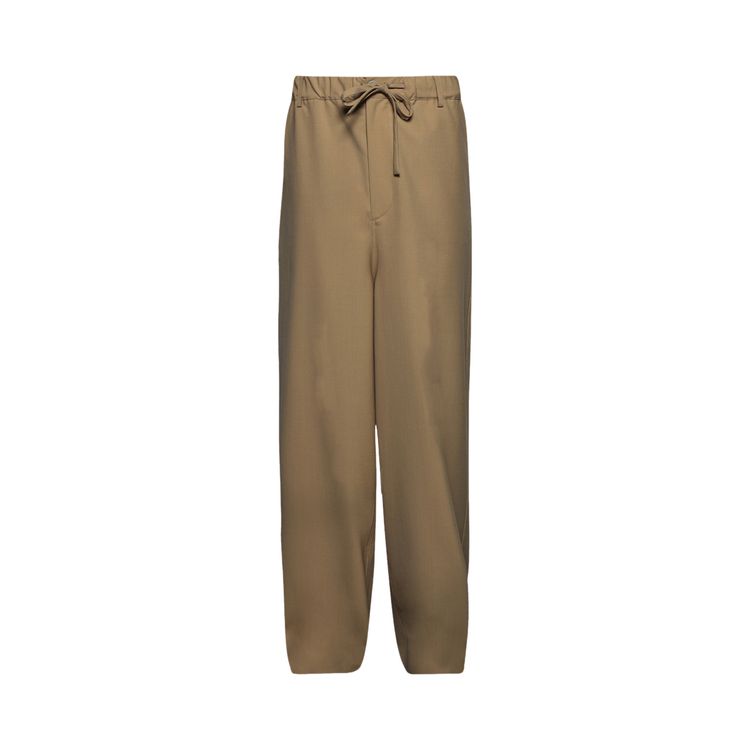 Marni Wool Blend Trousers Winter Wheat