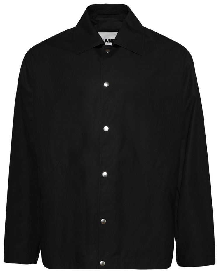 Jil Sander Logo Overshirt Black