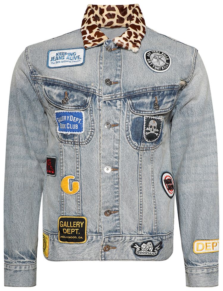Gallery Dept Headline Denim Jacket Washed Indigo