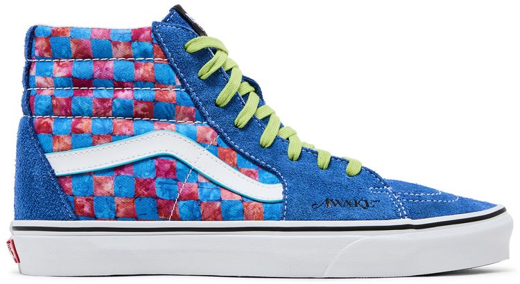 Vans Awake NY x Sk8 Hi Blue Checkerboard