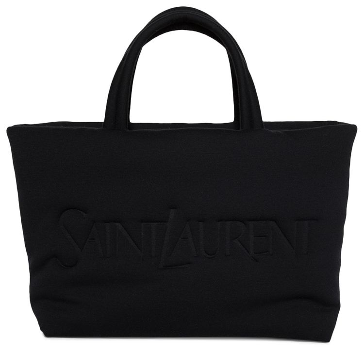 Saint Laurent Embossed Tote Bag Black