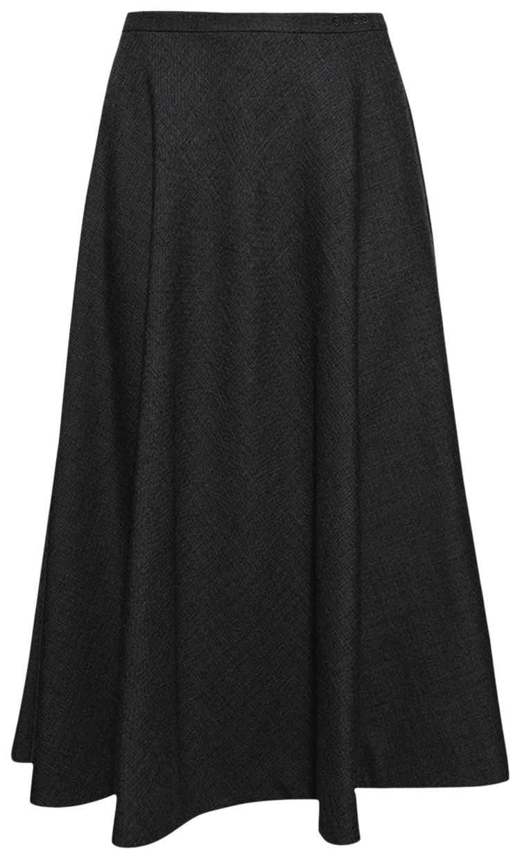 Gucci English Grisaille Skirt Medium Grey