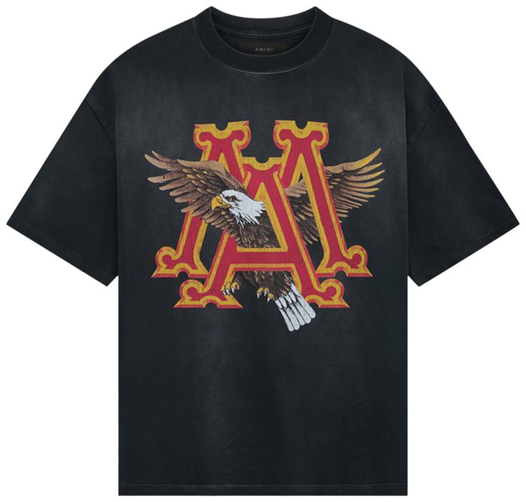 Amiri Vintage MA Eagle Oversized T Shirt Black
