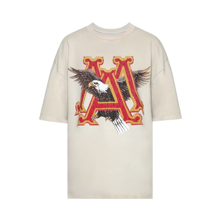 Amiri Vintage MA Eagle Oversized T Shirt Alabaster