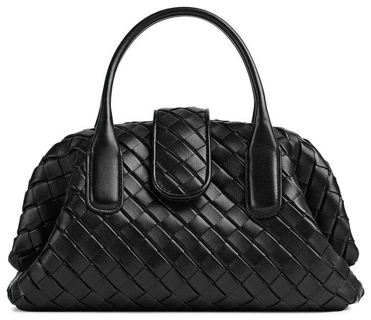 Bottega Veneta Teen Lauren 1980 Bauletto Bag Black