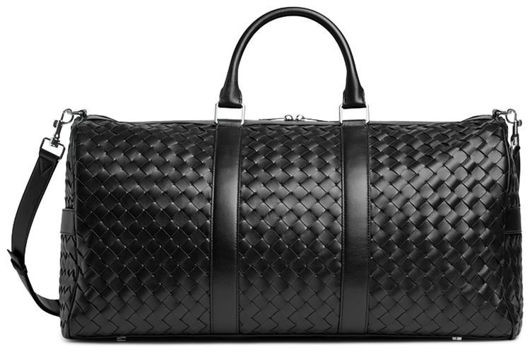 Bottega Veneta Duffle Bag BlackSilver