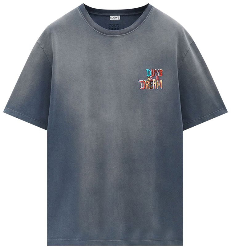 Loewe Loose Fit T Shirt BlueMulticolor