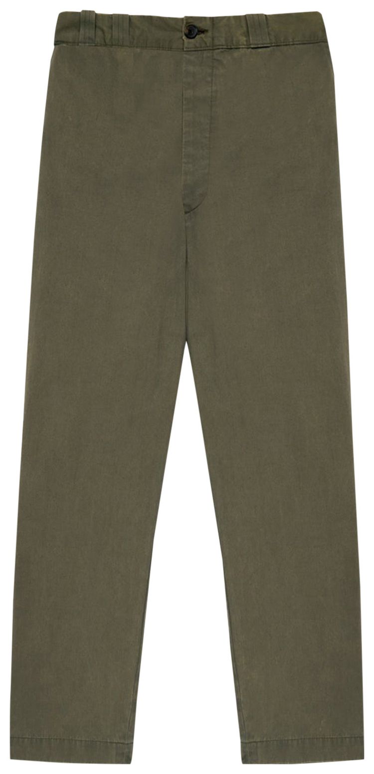 The Elder Statesman Workwear Norm Pant New Olive