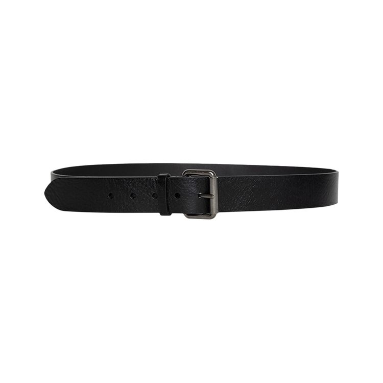 Saint Laurent Motorcycle Belt Black