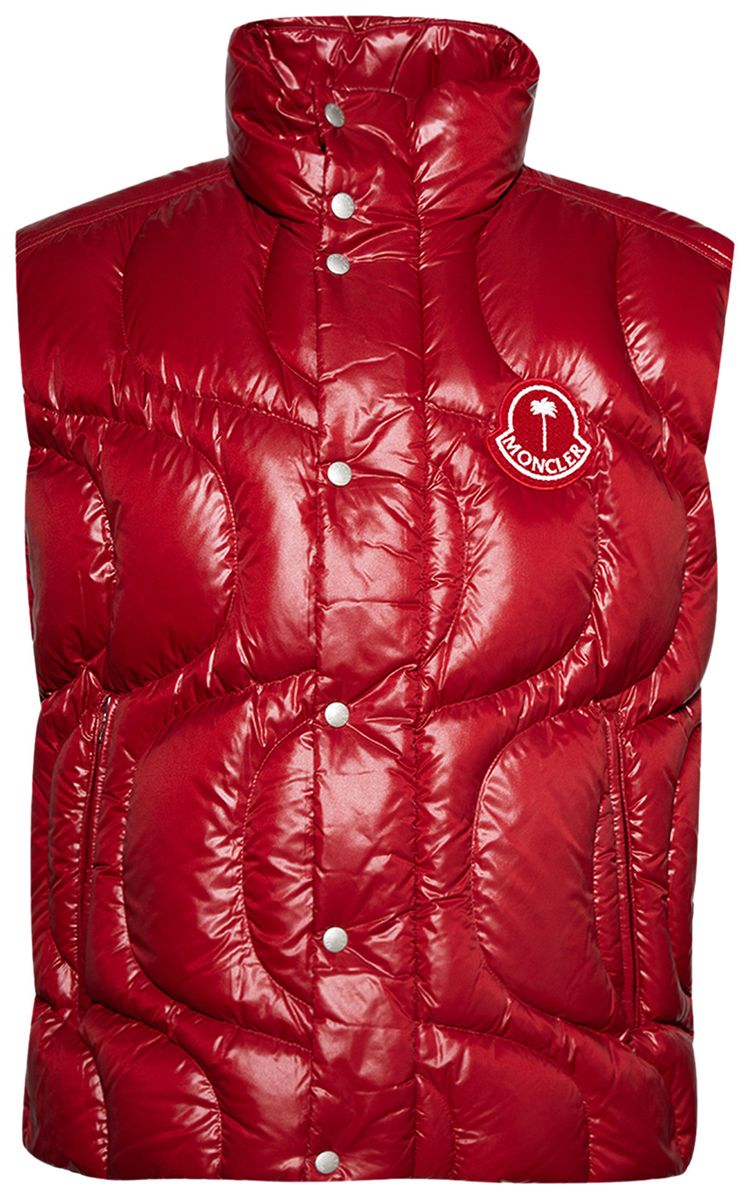 Moncler Genius x Palm Angels Gwenyth Vest Medium Red