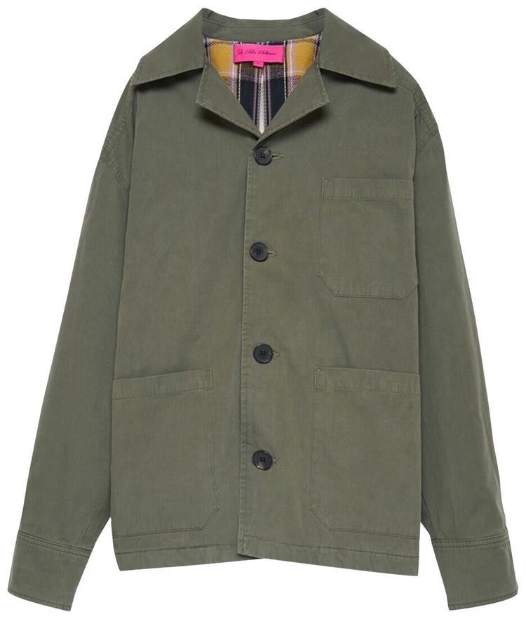 The Elder Statesman Workwear Chore Coat New Olive