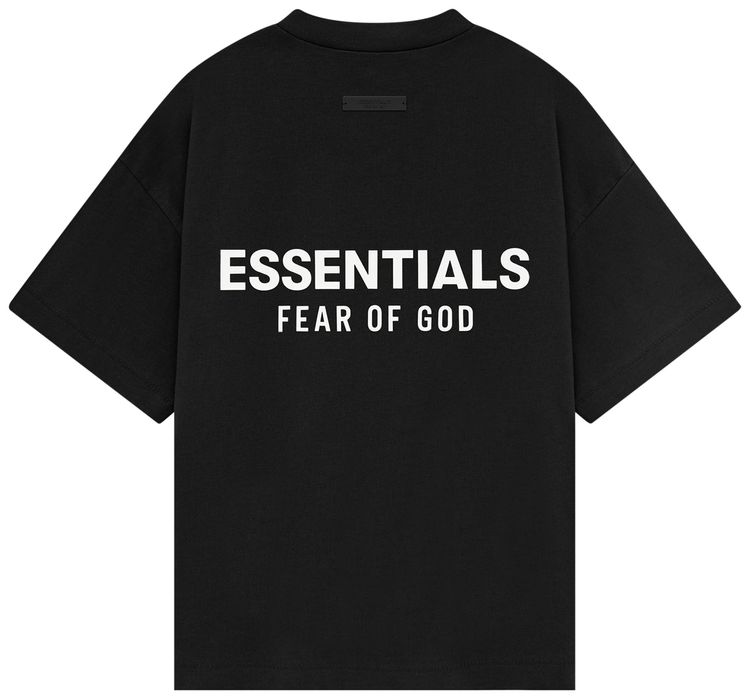 Fear of God Essentials Kids Jersey Crewneck Tee Black