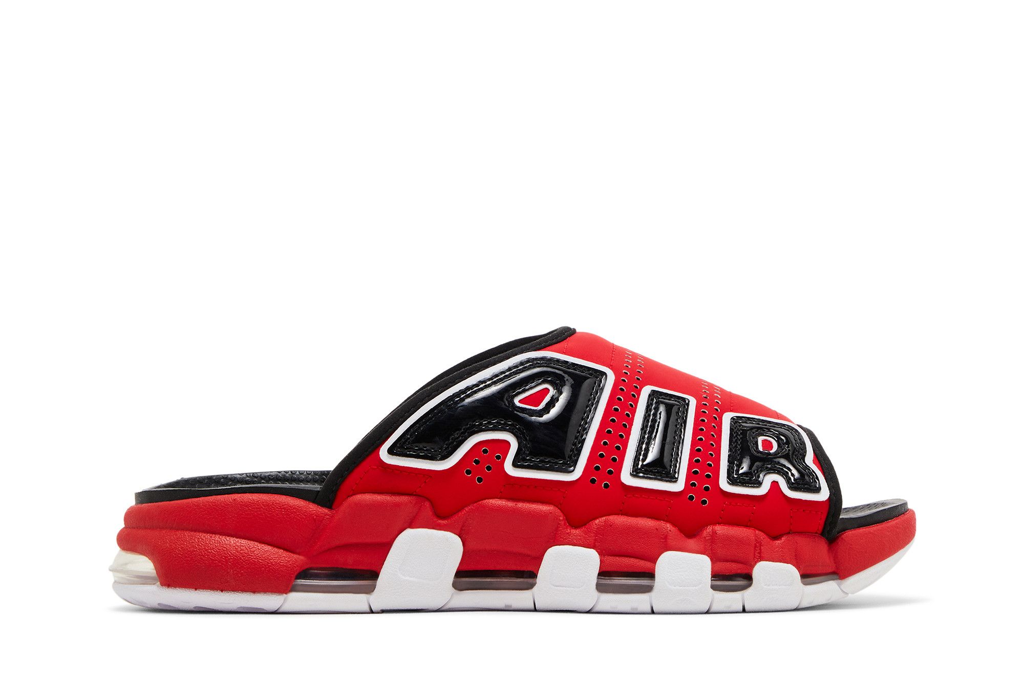 靴 AIR MORE UPTEMPO SLIDE FJ6036600 Air More Uptempo Slide 'Bulls' - Nike - FJ6036 600