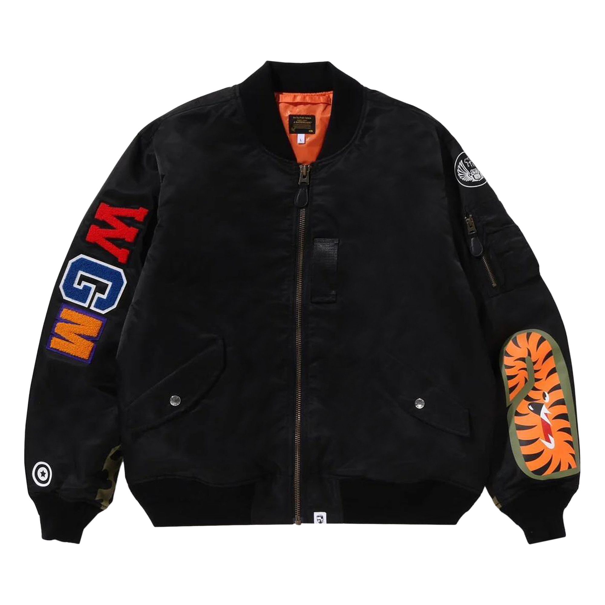 希少　bape shark MA-1 ブルゾン SHARK LOOSE FIT MA-1 MENS – us.bape.com