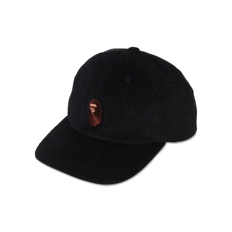 BAPE Ape Head Corduroy Cap Black