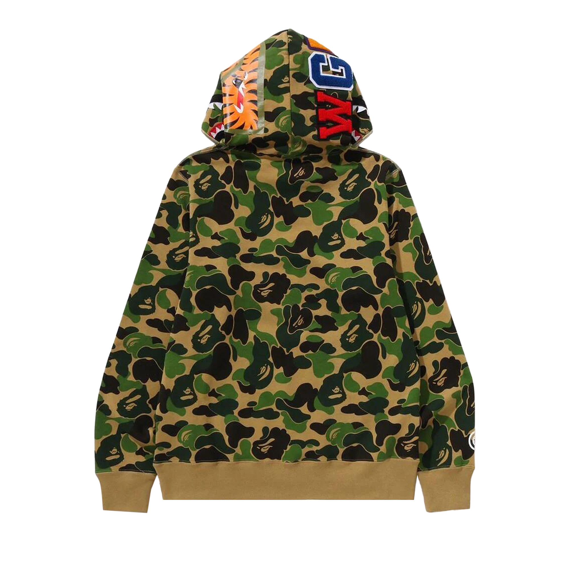 Lサイズ　BAPE MEGA ABC CAMO SHARK BOA HOODIE BAPE Mega ABC Camo Shark Boa Hoodie Jacket Pink Men's - SS24