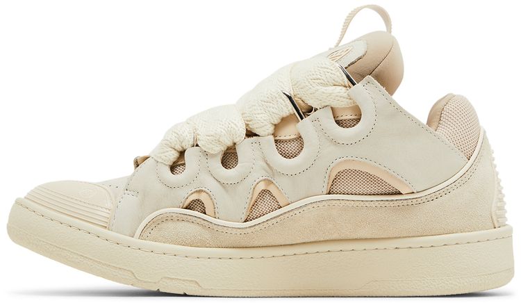 Lanvin Curb Sneakers Monochrome   Peach