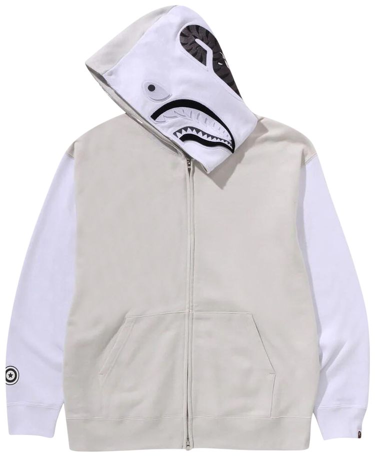 BAPE Shark Full Zip Hoodie 1 Grey