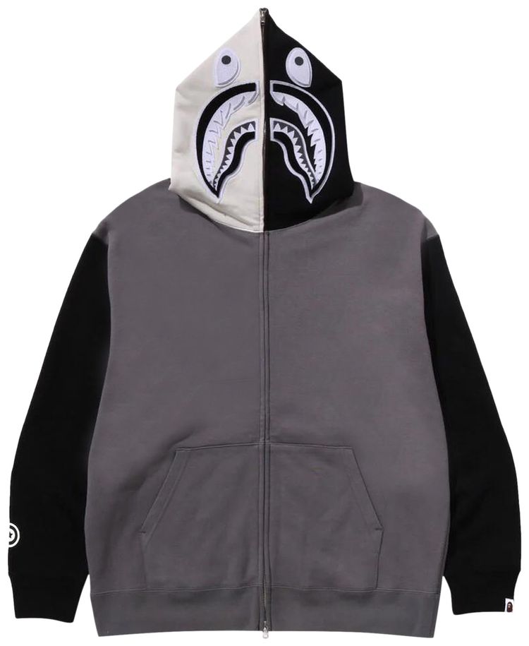 BAPE Shark Full Zip Hoodie 1 Black