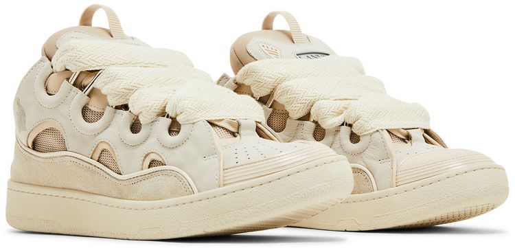 Lanvin Curb Sneakers Monochrome   Peach