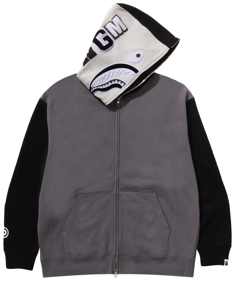 BAPE Shark Full Zip Hoodie 1 Black