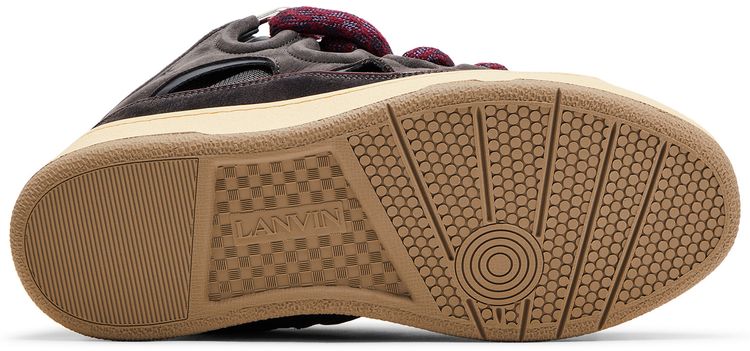 Lanvin Curb Sneakers Snake Laces   Shark Grey