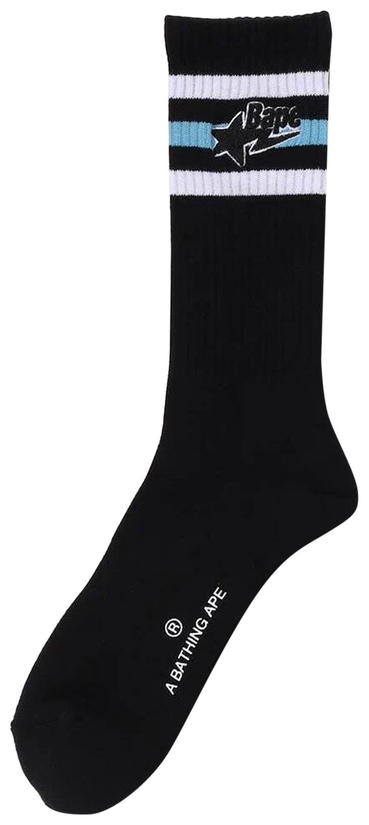 BAPE 1st Sta Socks Black
