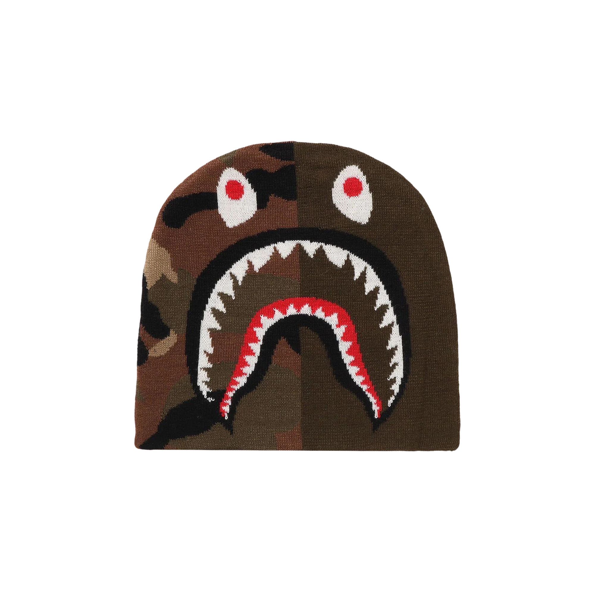 帽子 bape CAMO SHARK KNIT CAP 1ST CAMO SHARK KNIT CAP 2025年12月13日(土)発売。 NO: 1L70-181-003