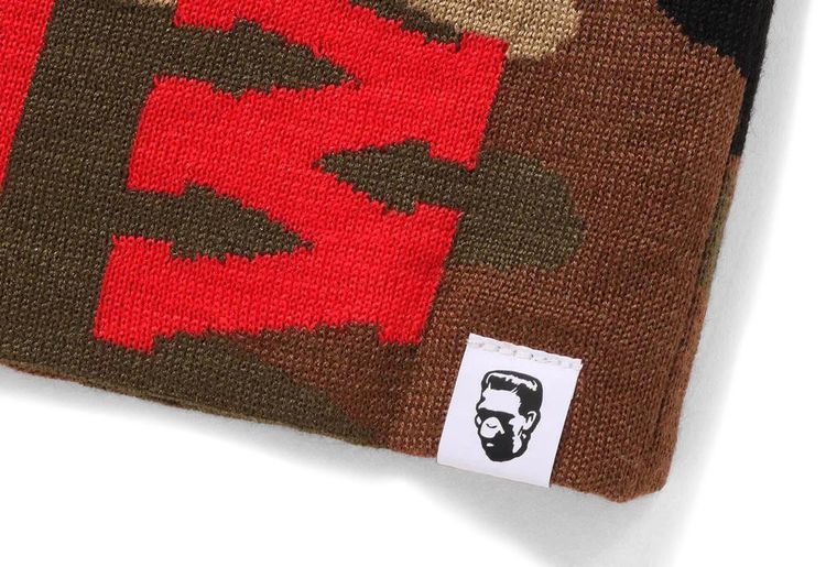 BAPE 1st Shark Knit Cap Red
