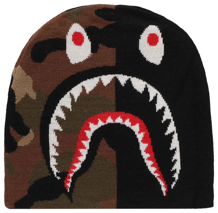 BAPE 1st Shark Knit Cap Black