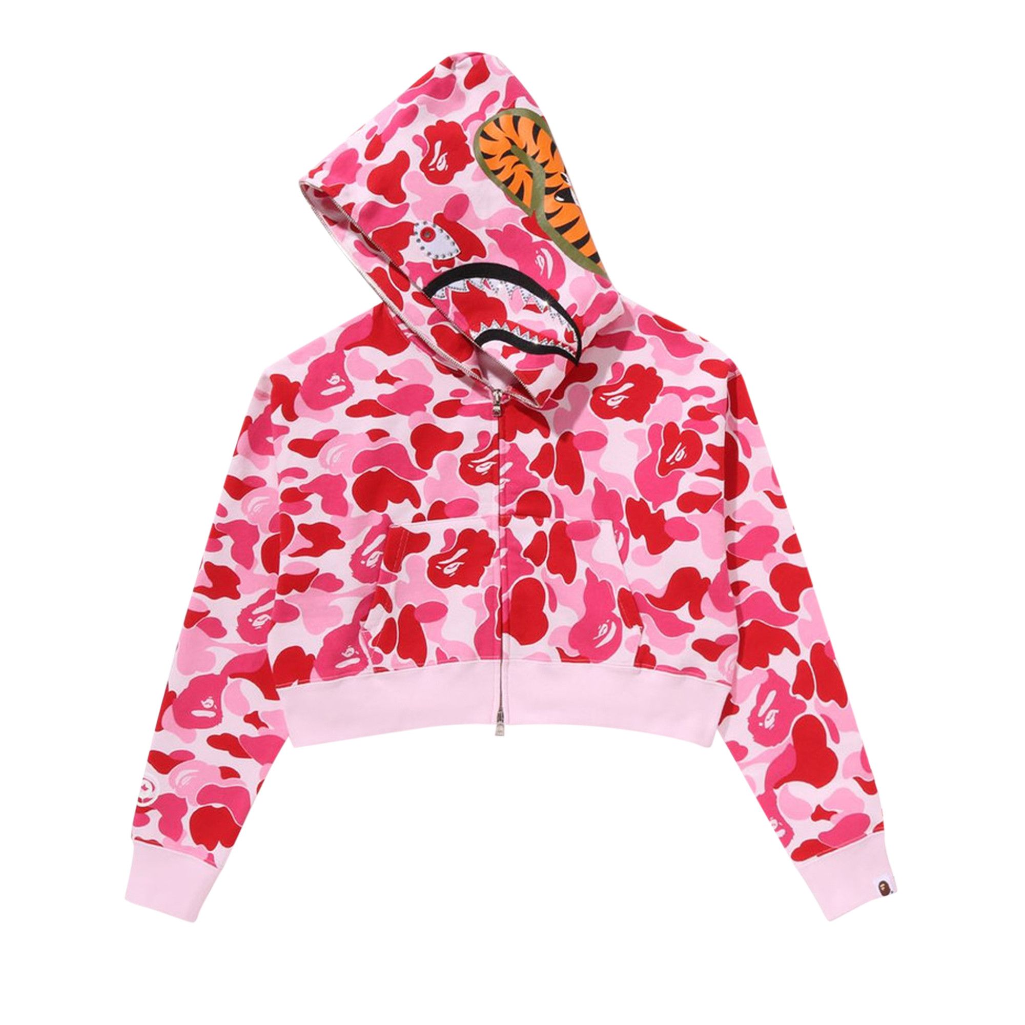 Buy BAPE ABC Camo Crystal Stone Shark Cropped Full Zip