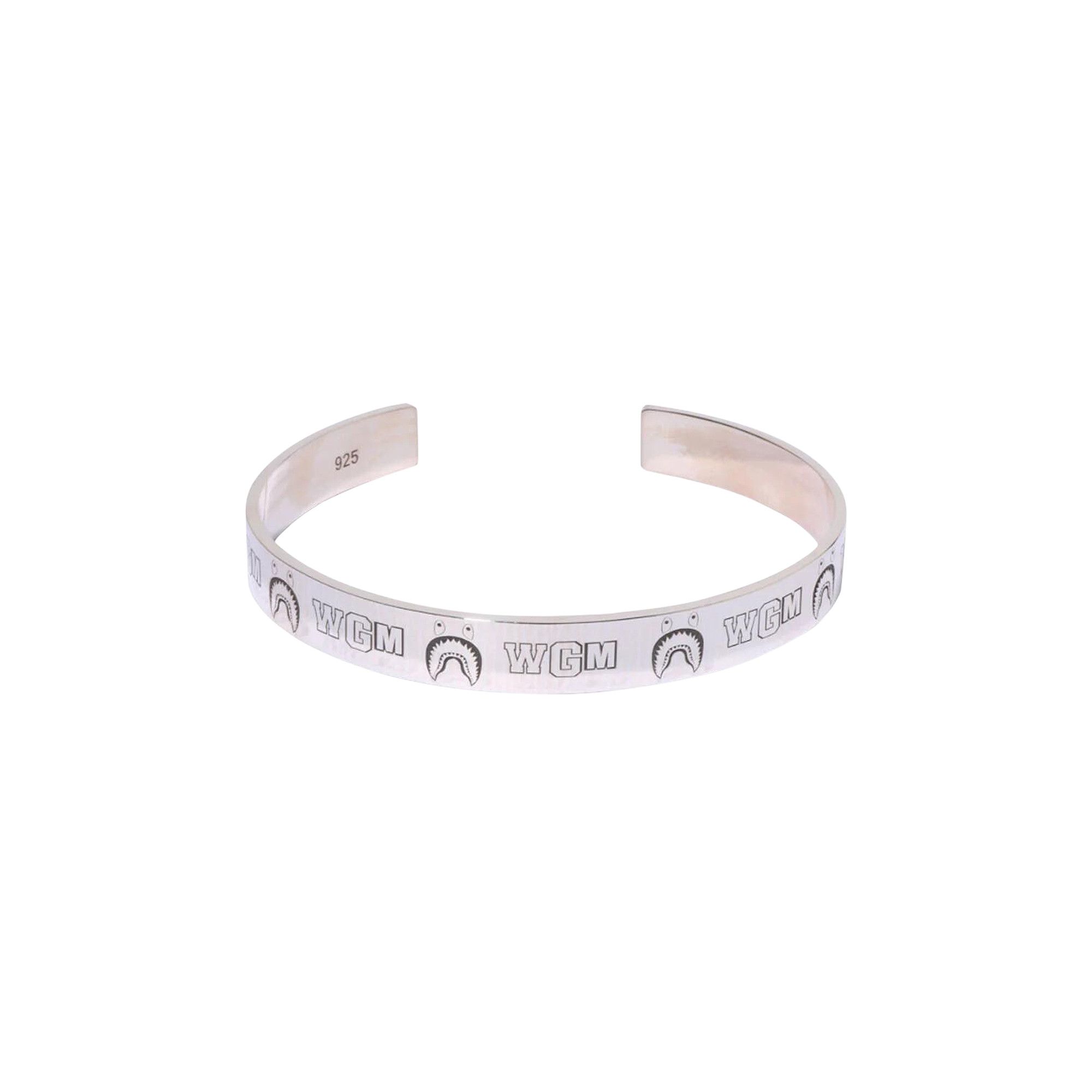 Buy BAPE Shark Bangle 'Silver' - 1K70 182 048 SILVER | GOAT