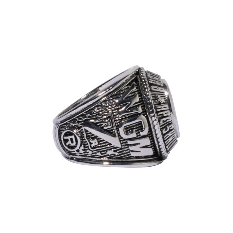 BAPE Shark College Ring Silver