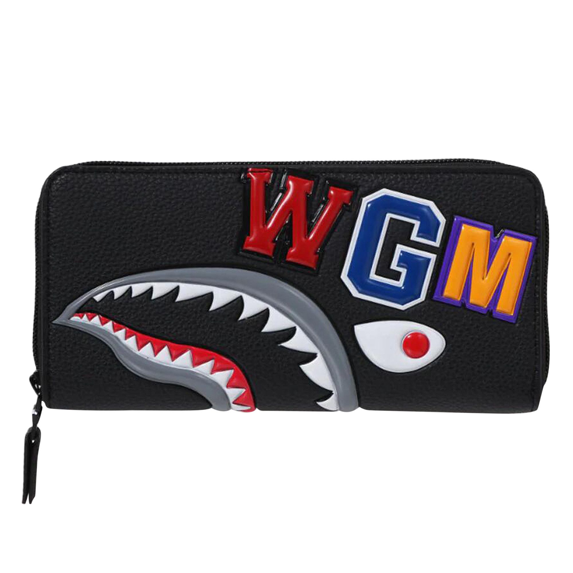 小物 BAPE SHARK LONG WALLET Buy BAPE Shark Mini Wallet 'Black' - 1K70 190 012 BLACK