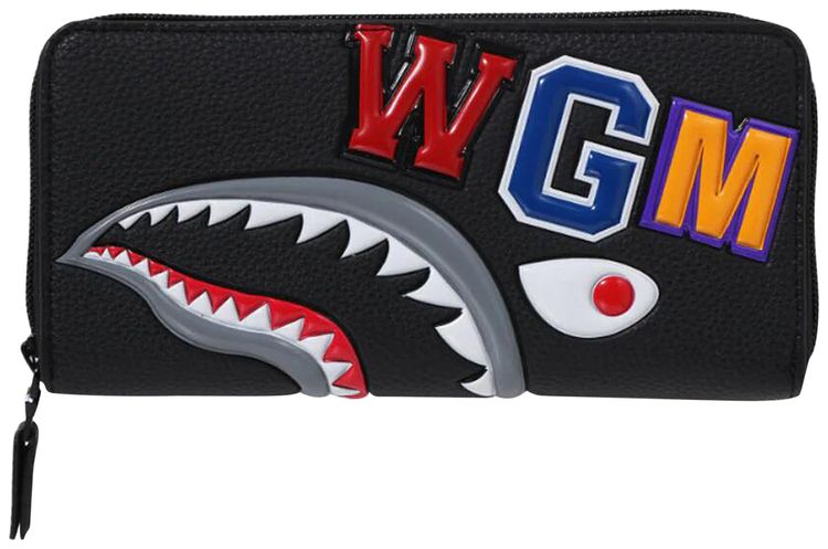 BAPE Shark Long Wallet Black