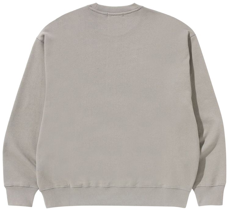 BAPE Map Camo College Relax Fit Crewneck Sweatshirt Olive Drab