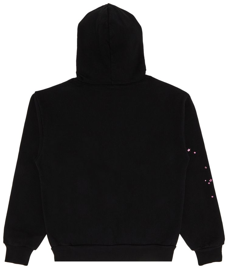 Sp5der Angel Number Hoodie Black