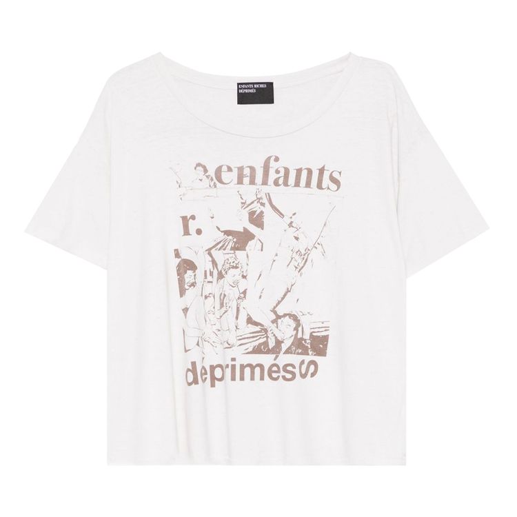 Enfants Riches Deprimes Gnaw T Shirt Faded Ivory